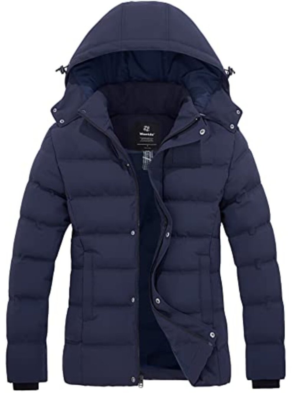 Wantdo Women's Winter Puffer Coat Padded Cotton Jacket Removable Hood